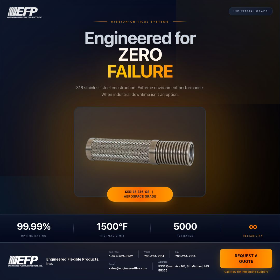 EFP campaign creative — Engineered for Zero Failure